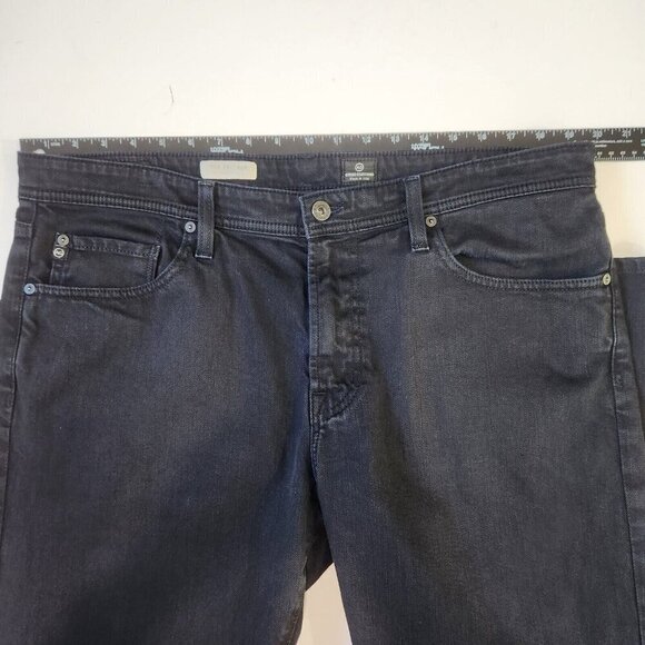 AG Adriano Goldschmied Protégé 38 Black Straight Leg Stretch Denim 38x32 Classic - Picture 5 of 11